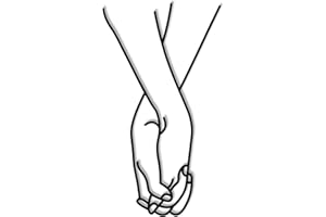 Dkant Decoracion Pared Metal (25x45 cm) - Decoracion Dormitorio - Cuadros Minimalistas Silueta Mujer - Adornos Pared Metalicos - Facil Fijacion con Cinta de Doble Cara (Sin Agujeros) (Together)