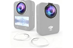 Honbobo Linsenschutz für DJI Osmo 360, UV Objektivschutz Linse Schutzhülle Lens Guards Protection Lens Cap Protector Linsenkappe Schutzkappe Linsen Schutz Objektiv Zubehör für DJI Osmo 360, Kratzfest