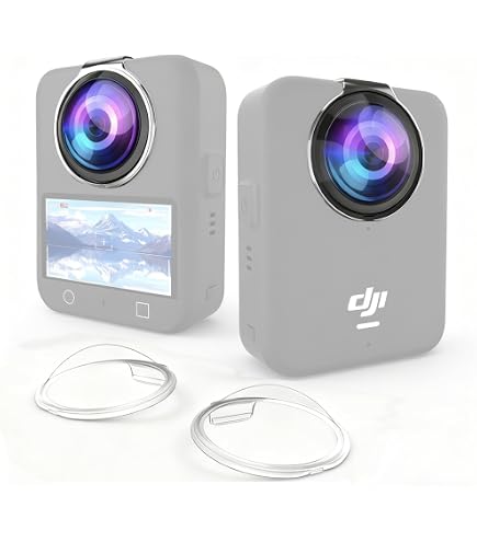 Protecteurs D'Objectif Pour Caméra Osmo 360 - 2 Pièces En PC Transparent - Étancher Anti-Rayures
