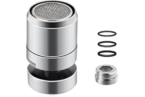 HERKINDNESS Her Kindness aerators for taps, 360° rotatable Water Saving Sieve, Aerator for Kitchen and Bathroom, Perfect tap Attachment, Suitable for tap with M22 External or M24 Internal Thread