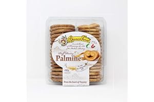 Biancoforno Puff Pastry Palmine Italian Tuscany Contain 34 Pastries Pack of 480g | Authentic Italian Palmine Puff Pastries | Sold by Essential Products