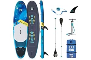‎AZTRON AZTRON Soleil All Round, SUP Gonfie/Windsurf Unisex Erwachsene, blau/schwarz, 335X81X15