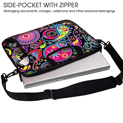 Sidorenko 15-15 6 Zoll Laptoptasche   Laptop Umh  ngetasche  Stilvolle Designer - Computer - Notebook-Schultertasche aus Neopren Schmutz- und Wasserab