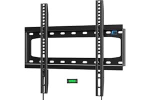 HOME VISION Fixed TV Wall Bracket for 26-65 Inch Flat/Curved TVs, Max VESA 400x400mm, Supports up to 99 lbs/45kg, Universal TV Wall Bracket, Space Saving HV8401