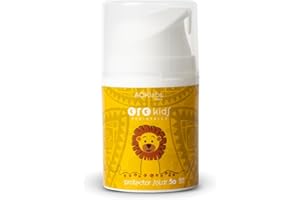 AOKlabs - Oro Kids Protector solar 50 SPF en crema, protector solar con filtros 100% físicos, hidrata y protege la piel, es apto para pieles de bebés desde el nacimiento hasta los 6 años I 50ml.