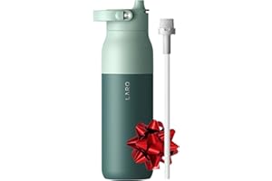 LARQ Bouteille Swig Top 1 L - Bouteille à large goulot en acier inoxydable à isolation sous vide | Garde l’eau froide | Bouteille d’eau réutilisable pour le sport et les voyages, Eucalyptus Green