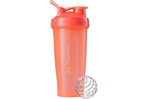 BLENDER BOTTLE BlenderBottle Classic Loop - Botella Mezcladora de Batidos de proteínas con batidor Blenderball 820 ml