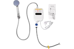 CAIONPLE Omedelbar Varmvattenberedare Dusch 220V Badrumskran Varmvattenberedare 3500W Digital Display EU