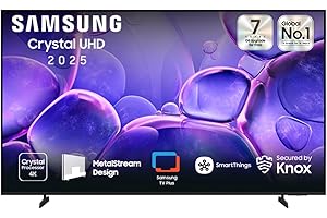 Samsung 65 Inch TV Crystal Processor 4K LED - Titan Gray - UA65U8000FUXEG [2025 Model]