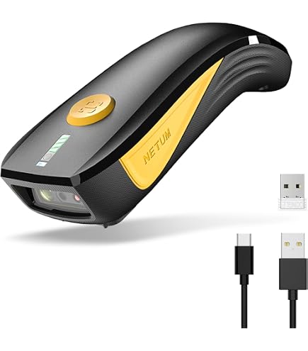 HURRISE Scanner Code Barre Sans Fil 2.4GHz pour iOS Android Windows - Informatique