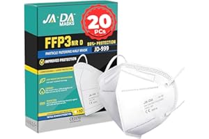 CLEANSTRO FFP3 Masks With >99% Filtration Efficiency -7 Layer Disposable Face Mask UK Certified - Feel Safe, Breathe Easy - Secure DIY Dust Masks for Building Work, Sanding-EN149:2001+A1:2009