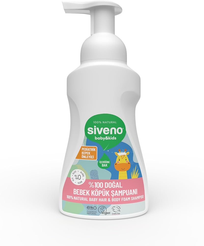 Siveno Doğal Bebek Köpük Şampuanı 250 ml