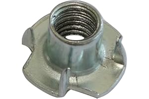 AERZETIX: Set di 10 dadi a griffe per fissaggio di parti di mobili (M6)