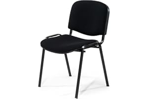 Topsit Chaise Visiteur ISO, Chaise de conférence empilable et Confortable avec Assise et Dossier rembourrés