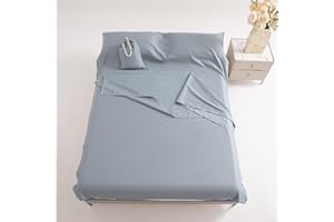 PEIHUODAN Sac De Couchage en Coton 1 2 Personnes Draps, avec Fente Couchage pour Oreiller pour Hôtel, Motel Et Voyage en Sac à Dos, Drap De Camping Léger