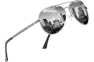 DUCO Sonnenbrillen Für Herren Pilotenbrille Polarisiert Herren Sonnenbrille Damen Fliegerbrille Retro Metallrahmen Unisex Piloten Flieger UV400 Verspiegelt Pilot 3025K