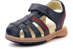 KICKERS Platinium, Sandale Garçon, Marine, 34