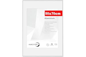 HIMEETIME Cornice 50x70 cm | Cornice in metallo argento | Cornice per documenti 50x70 cm Collage grande | Cornice in metallo Cornice in alluminio | Cornice per quadri 50x70 Cornice per foto