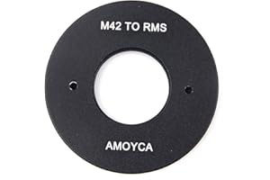 Pixco Adaptador de cámara para lente RMS Royal Microscopy Society a adaptador de montaje M42 (20 mm)