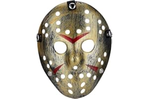 Fartoni Mascara Terror o Miedo Viernes Halloween. Careta Terror o Miedo Hockey. Máscara O Mask Para Halloween. Complemento Disfraz