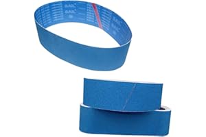 12 pezzi Nastro abrasivo in metallo 100 x 915 mm.ogni 2 pezzi di grana (60, 80, 100, 120, 240, 320) per levigatrici a nastro nastri abrasivi, affilatura, rimozione della ruggine-FEIHU