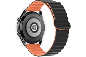 elfofle 22 mm kompatybilna z do Samsung Galaxy Watch 3 45 mm/Watch 46 mm/Gear S3 Classic/Frontier, magnetyczna silikonowa bransoleta do Huawei Watch GT/GT 2 46 mm/Watch GT2 e / GT2 Pro