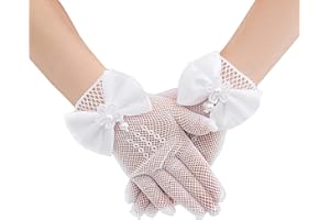 RDWESZOD Fille mariage fleur gants bowknot Fishing net gants