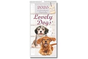 EURO PUBLISHING Calendario Agenda cuccioli di cani 2026 - cm 22x44