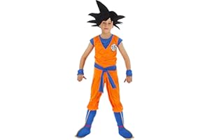 CHAKS Costume Goku Saiyan Dragon Ball Z da bambino