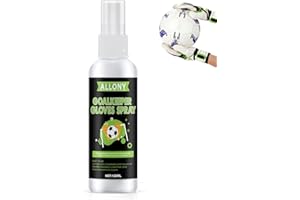 Allony Spray Guanti Portiere, Spray adesivo per guanti da portiere, Guanti da Portiere Grip Spray, Presa e Aderenza Immediate, Controllo Accurato della Palla - 120ML