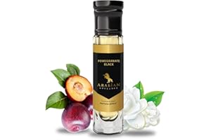 ARABIAN OPULENCE FR239 CZARNY POMEGRANATOWY olejek perfumowy dla kobiet. Butelka w rolce 6 ml, obfitość arabska. Drewniany/ciepły korzenny/owocowy/słodki/balsamowy