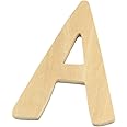 Rayher 62237000 Wood Letter A, FSC Mix Credit, 6 cm ø