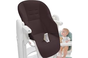 FIRULAB Funda para silla de comedor para bebé, almohadilla para silla alta de cuero PU, cómoda almohadilla para cojín para silla alta para bebé, funda de repuesto para Peg Perego Tatamia