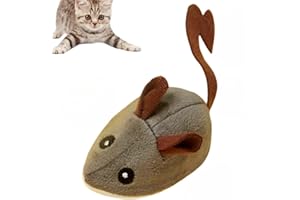 JINJIAR Automatic Moving Fake Rat Realistic Mouse Cat Toy,Interactive Cat Toys for Indoor Cats,Electric Automatic Moving Mouse Cat Toy Self Play,Remote Control Mouse,Cat Mouse Toy,Automatic Cat Toy(Gray)