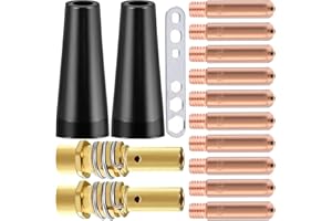 EATBALE MB15 15AK MIG zestawy końcówek kontaktowych końcówka M6 0,9 mm 0,04 cala dysze rdzeniowe topnika uchwyt dyfuzory pasują do MIG/MAG 15AK MB15 akcesoria do palnika spawalniczego pistolet