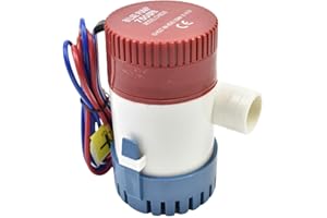 CONQUERALL DC 12V 350GPH Pompe de cale électrique automatique pour bateaux Accessoires marins