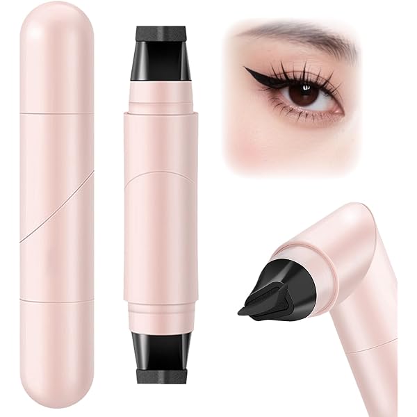 2er-Set Gel-Eyeliner Mit Faltbarem Stempel – Für Perfekte Cat-Eyes, Wasserfest & Wischfest, Ideal Für Anfänger (schwarz + Braun)