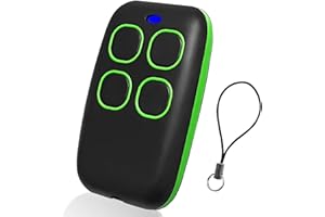 WITFOAM Telecomando Cancello Universale 4 in 1, Telecomando per Apricancello Universale con Frequenza da 280 a 868 MHz, Compatibile con Rolling Code, Programmabile, Telecomando Universale Cancello Verde