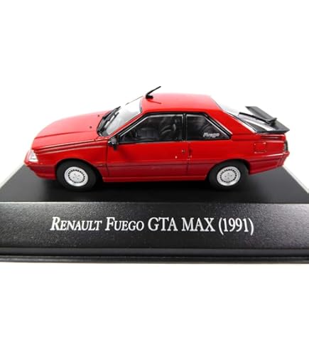 ODEON Renault Fuego GTX 1985 Rouge échelle 1/43 - Miniature En Boîte Vitrine