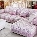 Produktbild Luxus Europäischen Jacquard Sofa Handtuch Stickerei Spitze Sofa Abdeckung Exquisite Textur L förmigen Slipcovers , feathers escape purple , 90*100
