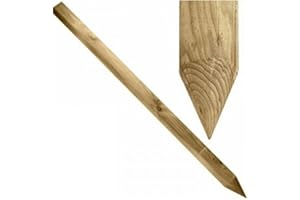 LoviStore 10pz Palo Sostegno in Legno di Pino 2,8x2,8cm h1,8mt, Bastone, Tutore, Picchetto, Supporto per Facilitare l'Ancoraggio di Piantine, Pomodori, Ortaggi e Sostenerne la Crescita