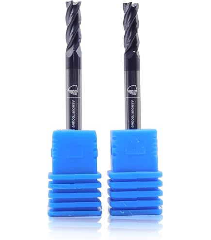 CoCud 4-Flute Spiral End Mill Bit – 7mm Diameter, 19mm Cutting Length, HSS, For Plywood, Hardwood, Plastic & MDF (with Case)