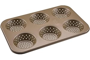 Zenker 7313 Moule à Pain Rond 6 Empreintes, Moule à Brioche, Doré, Acier, 33,5 x 22 x 3 cm, Or