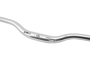 ONOGAL Guidon pour vélo semi-surélevé en aluminium argenté UNO 31,8 mm 2896f