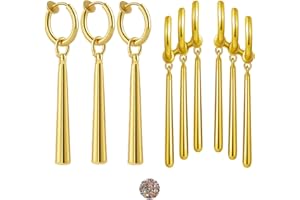 ZAKY Anime Zoro Ohrringe OP Strohhut Luffy Anime Schmuck Männer und Frauen Mode vertikale Streifen Ohrring Clip Set mit Charakter Aufkleber 12 Stück（Just One Ear Piercing）