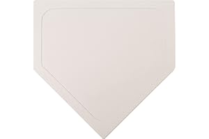 Crown Sporting Goods - Throw Down Baseball Bases, Home Plate, & Pitcher's Mound - Thin Rubber Great for Baseball, Softball, Kickball Games & Practice