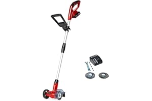 Einhell Power X-Change 18V Cordless Grout Cleaner With Battery and Charger - Adjustable Telescopic Long Handle, Replaceable Brushes (Nylon And Steel Included) - GE-CC 18 Li Patio Cleaning Kit