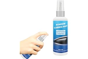 Manolyee Silicone Window Lubricant | 100ml Car Window Rubber Strip Softening Maintenance - Multi Purposes Silicone Spray to Lift Freely, Eliminate Noise, Prevent Cracking