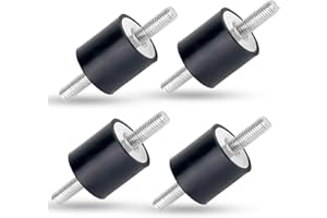 JETOHIX 4Pcs M8 Anti-Vibration Mounts, Rubber Shock Absorbers, Silentblock Bobbins for Car Boat, Water Pumps