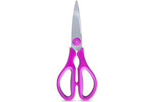 OYEMAT Tijeras de Cocina Profesionales de Acero Inoxidable | Rosas | Tijeras Multifunción para Cocinar con Precisión y Comodidad Todo Tipo de Alimentos (Rosa)